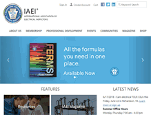 Tablet Screenshot of iaei.org